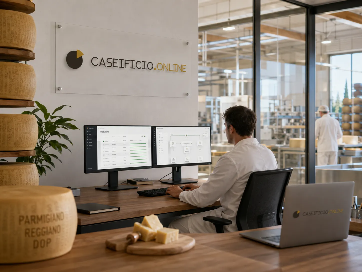 Immagine generata con IA: Caseificio.online
